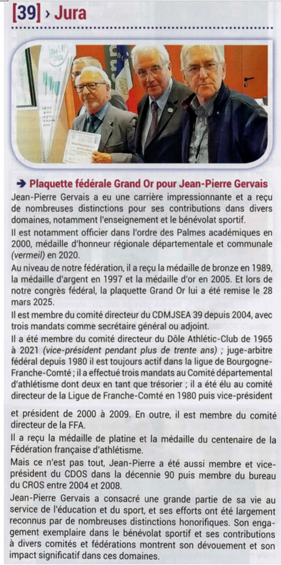 Le Médaillé N 109-110 - JP GERVAIS